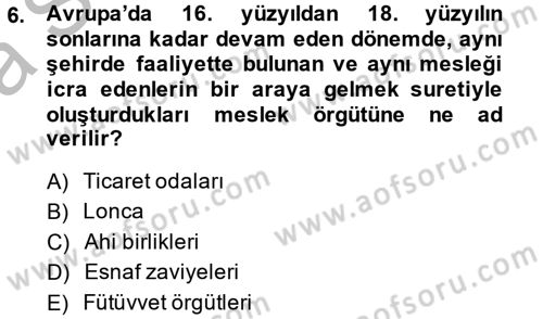 Ev Endüstrisi Dersi 2014 - 2015 Yılı (Vize) Ara Sınav Soruları 6. Soru