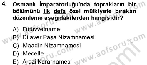 Ev Endüstrisi Dersi 2014 - 2015 Yılı Tek Ders Sınavı 4. Soru