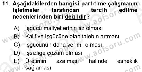 Ev Endüstrisi Dersi 2015 - 2016 Yılı (Vize) Ara Sınav Soruları 11. Soru