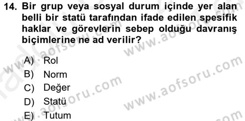 Ev Endüstrisi Dersi 2015 - 2016 Yılı Tek Ders Sınav Soruları 14. Soru