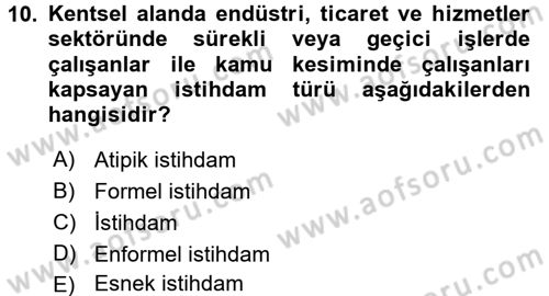 Ev Endüstrisi Dersi 2016 - 2017 Yılı 3 Ders Sınav Soruları 10. Soru