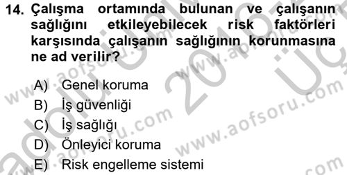 Ev Endüstrisi Dersi 2016 - 2017 Yılı 3 Ders Sınav Soruları 14. Soru