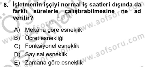 Ev Endüstrisi Dersi 2016 - 2017 Yılı 3 Ders Sınav Soruları 8. Soru