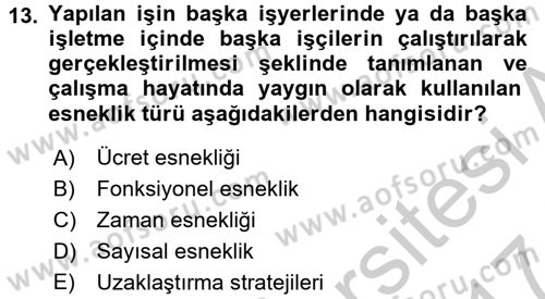 Ev Endüstrisi Dersi 2016 - 2017 Yılı (Vize) Ara Sınav Soruları 13. Soru