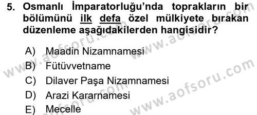 Ev Endüstrisi Dersi 2016 - 2017 Yılı (Vize) Ara Sınav Soruları 5. Soru