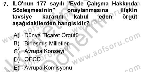 Ev Endüstrisi Dersi 2016 - 2017 Yılı (Vize) Ara Sınav Soruları 7. Soru