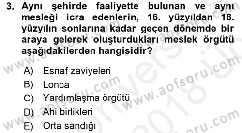 Ev Endüstrisi Dersi 2017 - 2018 Yılı 3 Ders Sınav Soruları 3. Soru