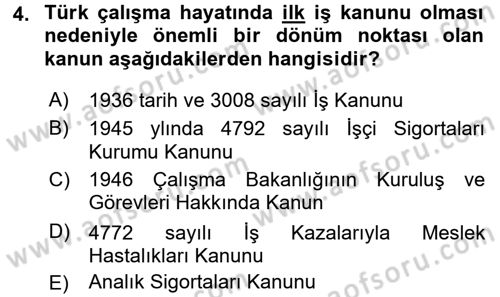 Ev Endüstrisi Dersi 2017 - 2018 Yılı (Vize) Ara Sınav Soruları 4. Soru