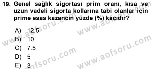 Ev Endüstrisi Dersi 2017 - 2018 Yılı (Final) Dönem Sonu Sınav Soruları 19. Soru