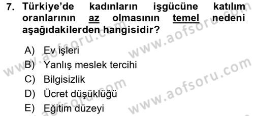Ev Endüstrisi Dersi 2017 - 2018 Yılı (Final) Dönem Sonu Sınav Soruları 7. Soru