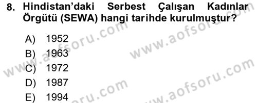 Ev Endüstrisi Dersi 2017 - 2018 Yılı (Final) Dönem Sonu Sınav Soruları 8. Soru