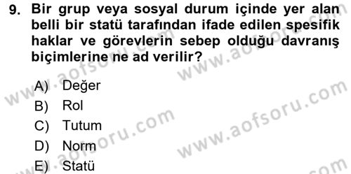Ev Endüstrisi Dersi 2017 - 2018 Yılı (Final) Dönem Sonu Sınav Soruları 9. Soru