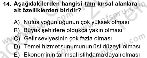 Toplumsal Yaşamda Aile Dersi 2014 - 2015 Yılı Tek Ders Sınav Soruları 14. Soru