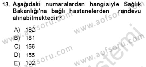 Toplumsal Yaşamda Aile Dersi 2021 - 2022 Yılı (Vize) Ara Sınav Soruları 13. Soru