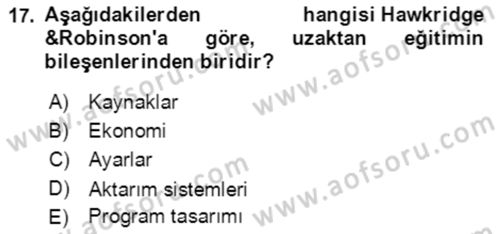 Toplumsal Yaşamda Aile Dersi 2022 - 2023 Yılı (Final) Dönem Sonu Sınav Soruları 17. Soru