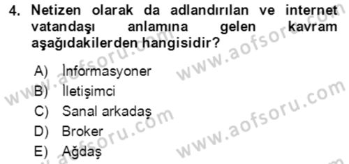 Toplumsal Yaşamda Aile Dersi 2022 - 2023 Yılı (Final) Dönem Sonu Sınav Soruları 4. Soru