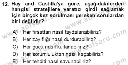 Toplumsal Yaşamda Aile Dersi 2022 - 2023 Yılı Yaz Okulu Sınav Soruları 12. Soru