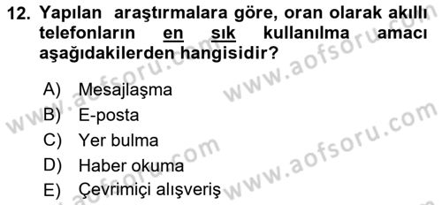 Toplumsal Yaşamda Aile Dersi 2023 - 2024 Yılı (Final) Dönem Sonu Sınav Soruları 12. Soru