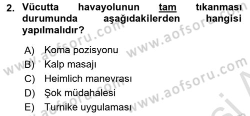 Toplumsal Yaşamda Aile Dersi 2023 - 2024 Yılı (Final) Dönem Sonu Sınav Soruları 2. Soru