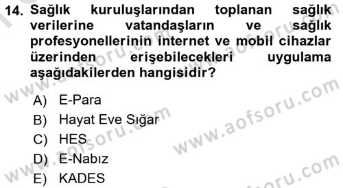 Toplumsal Yaşamda Aile Dersi 2024 - 2025 Yılı (Final) Dönem Sonu Sınav Soruları 14. Soru