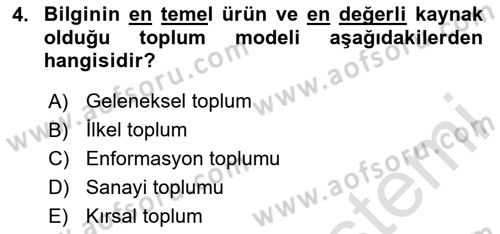Toplumsal Yaşamda Aile Dersi 2024 - 2025 Yılı (Final) Dönem Sonu Sınav Soruları 4. Soru