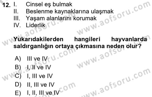 Aile Psikolojisi ve Eğitimi Dersi 2018 - 2019 Yılı Yaz Okulu Sınav Soruları 12. Soru
