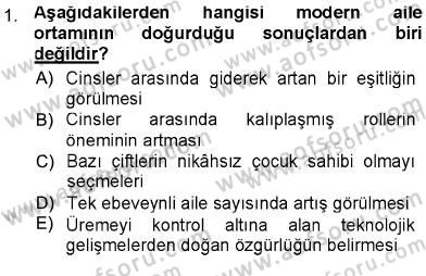 Aile Ekonomisi Dersi Ara Sınavı Deneme Sınav Soruları 1. Soru