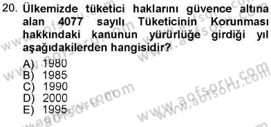 Aile Ekonomisi Dersi Ara Sınavı Deneme Sınav Soruları 20. Soru