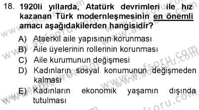 Aile Ekonomisi Dersi 2012 - 2013 Yılı (Final) Dönem Sonu Sınav Soruları 18. Soru