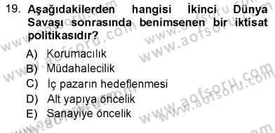 Aile Ekonomisi Dersi 2012 - 2013 Yılı (Final) Dönem Sonu Sınav Soruları 19. Soru