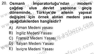 Aile Ekonomisi Dersi 2012 - 2013 Yılı (Final) Dönem Sonu Sınav Soruları 20. Soru