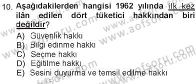 Aile Ekonomisi Dersi 2012 - 2013 Yılı Tek Ders Sınav Soruları 10. Soru