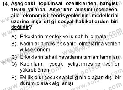 Aile Ekonomisi Dersi Ara Sınavı Deneme Sınav Soruları 14. Soru