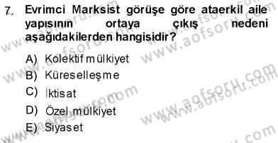 Aile Ekonomisi Dersi Ara Sınavı Deneme Sınav Soruları 7. Soru