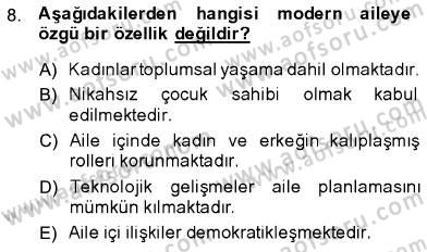 Aile Ekonomisi Dersi Ara Sınavı Deneme Sınav Soruları 8. Soru