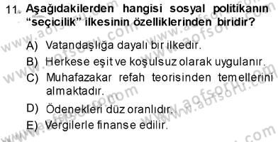 Aile Ekonomisi Dersi 2013 - 2014 Yılı (Final) Dönem Sonu Sınav Soruları 11. Soru