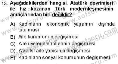 Aile Ekonomisi Dersi 2013 - 2014 Yılı (Final) Dönem Sonu Sınav Soruları 13. Soru