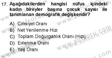 Aile Ekonomisi Dersi 2013 - 2014 Yılı (Final) Dönem Sonu Sınav Soruları 17. Soru