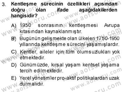 Aile Ekonomisi Dersi 2013 - 2014 Yılı (Final) Dönem Sonu Sınav Soruları 3. Soru