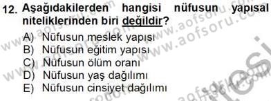 Aile Ekonomisi Dersi 2013 - 2014 Yılı Tek Ders Sınav Soruları 12. Soru