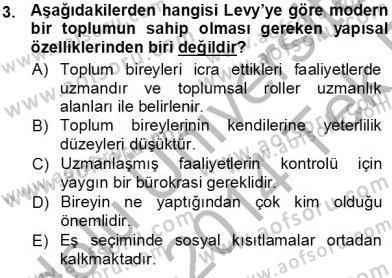 Aile Ekonomisi Dersi 2013 - 2014 Yılı Tek Ders Sınav Soruları 3. Soru