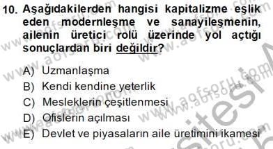 Aile Ekonomisi Dersi Ara Sınavı Deneme Sınav Soruları 10. Soru