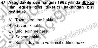 Aile Ekonomisi Dersi Ara Sınavı Deneme Sınav Soruları 13. Soru
