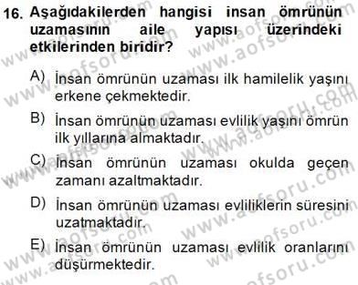 Aile Ekonomisi Dersi Ara Sınavı Deneme Sınav Soruları 16. Soru
