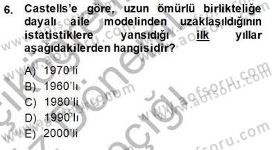 Aile Ekonomisi Dersi Ara Sınavı Deneme Sınav Soruları 6. Soru