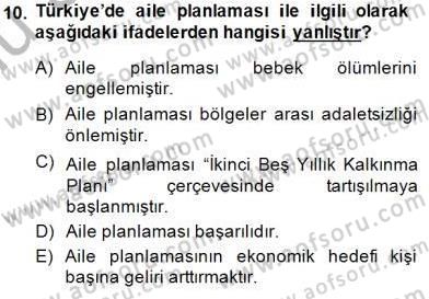 Aile Ekonomisi Dersi 2014 - 2015 Yılı (Final) Dönem Sonu Sınav Soruları 10. Soru
