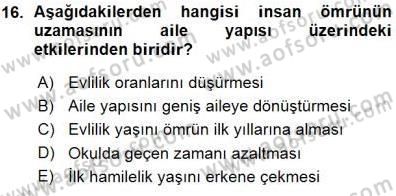 Aile Ekonomisi Dersi Ara Sınavı Deneme Sınav Soruları 16. Soru
