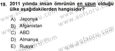 Aile Ekonomisi Dersi 2015 - 2016 Yılı (Vize) Ara Sınav Soruları 19. Soru