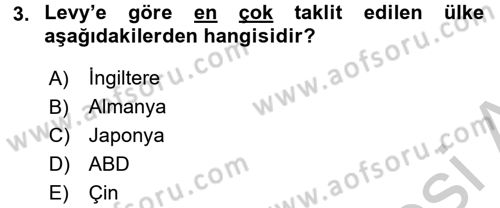 Aile Ekonomisi Dersi 2016 - 2017 Yılı 3 Ders Sınav Soruları 3. Soru