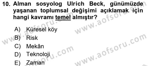 Aile Ekonomisi Dersi Ara Sınavı Deneme Sınav Soruları 10. Soru